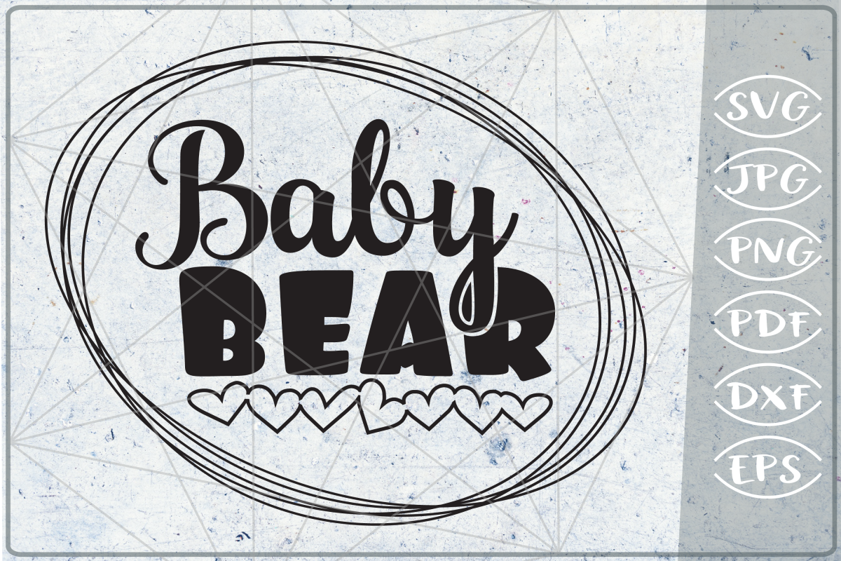 Baby Bear SVG Cuting File example image 1