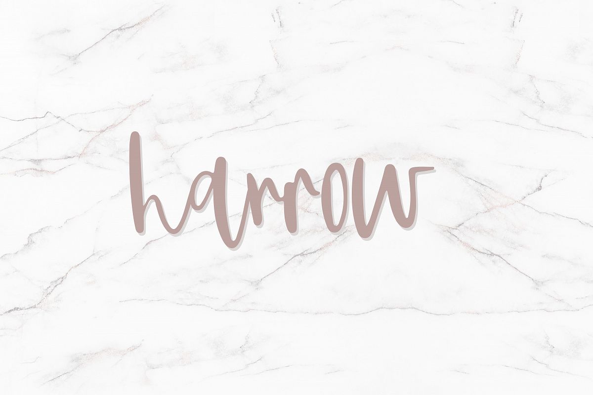Harrow - Script Font example image 1