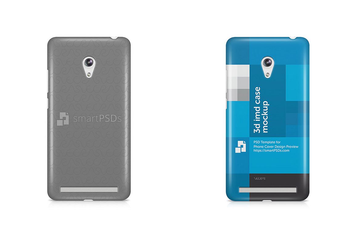 ASUS Zenfone 6 3d IMD Mobile Case Design Mockup 2014 example image 1