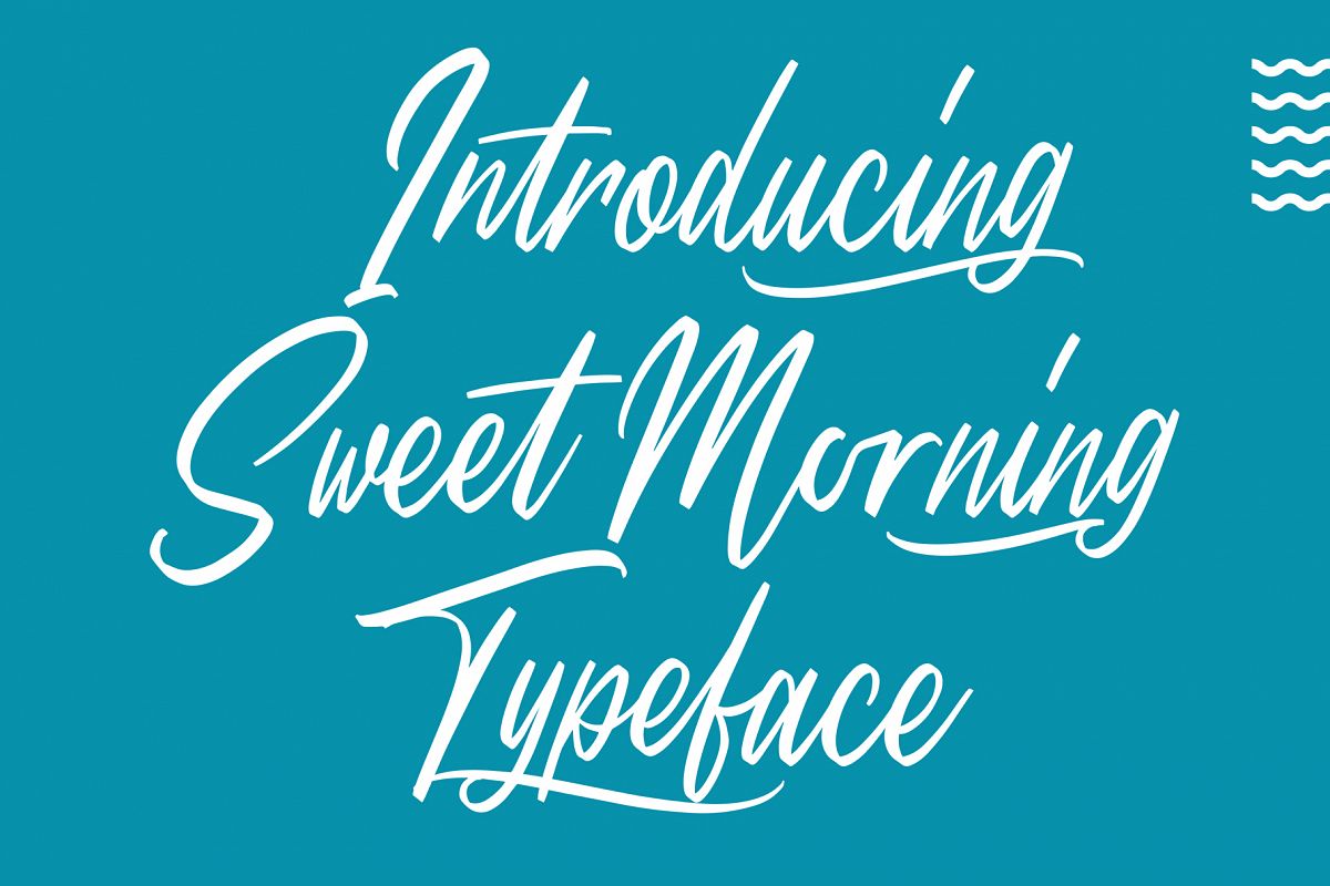 Sweet Morning - Script Font example image 1
