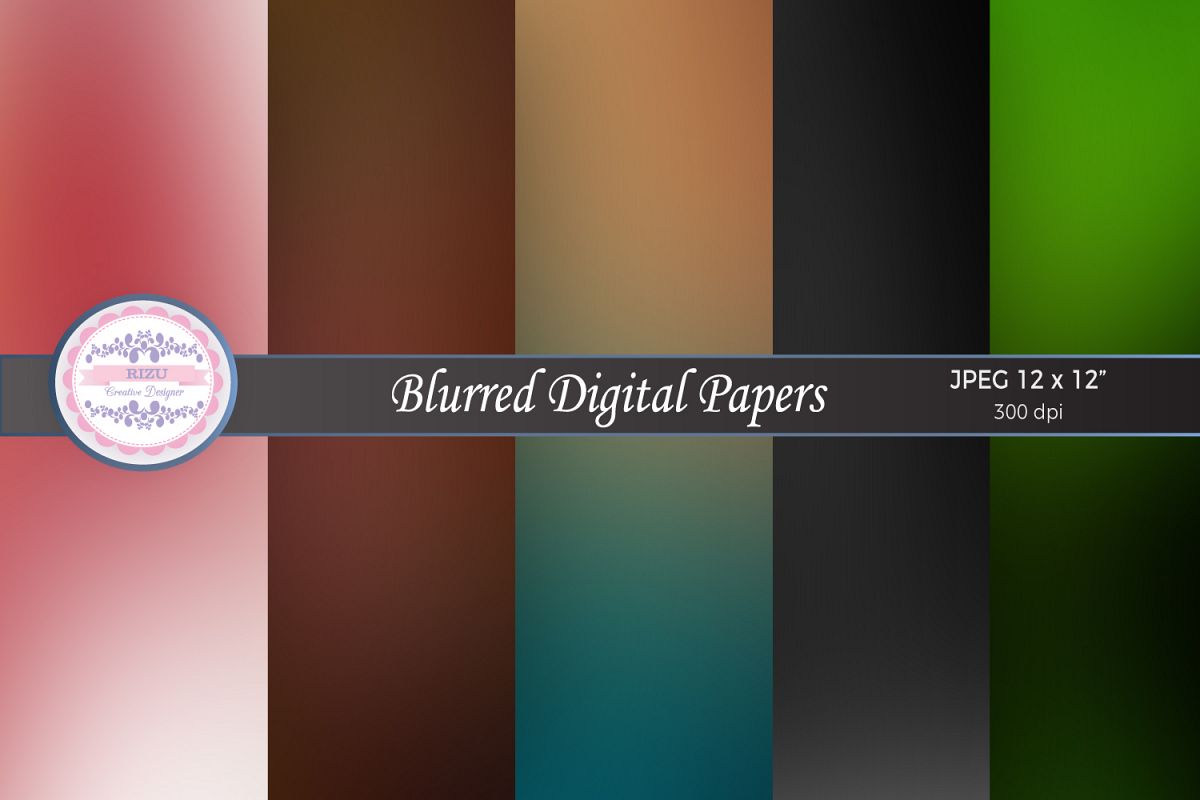 BLURRED DIGITAL PAPERS example image 1