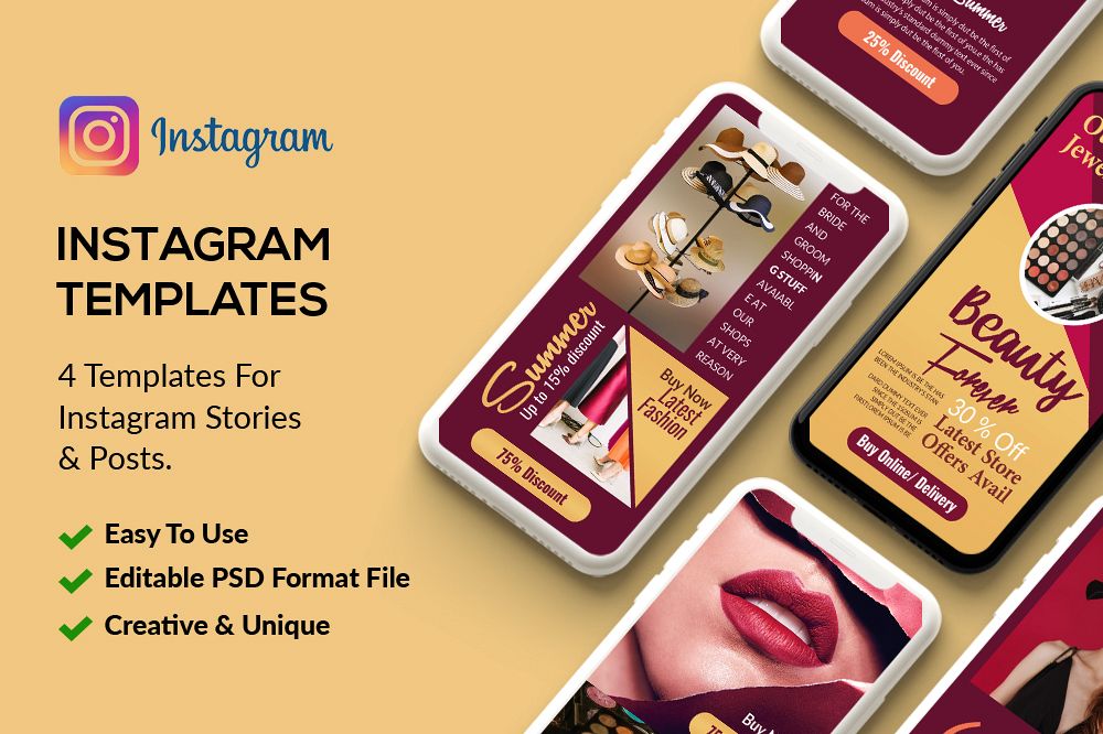 4 Instagram Stories Cosmetics Shop example image 1