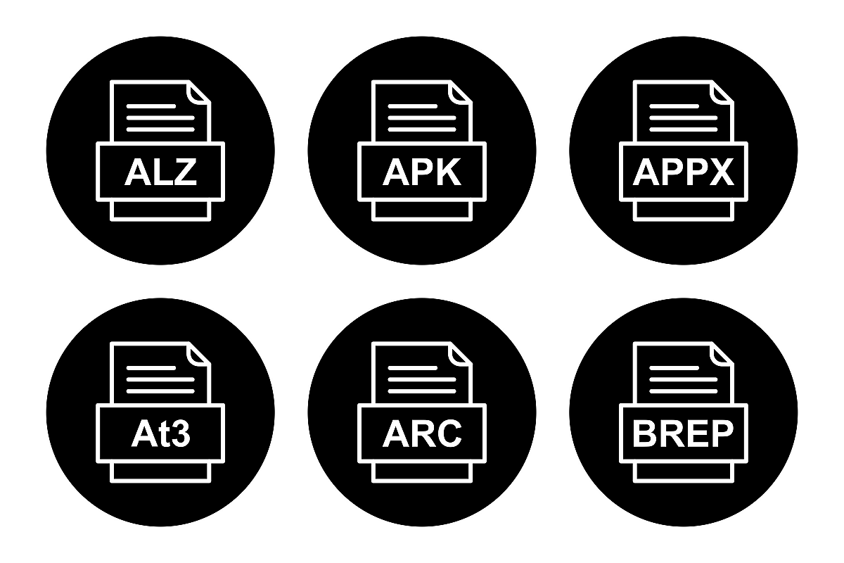 Set Of File Formats Icons example image 1