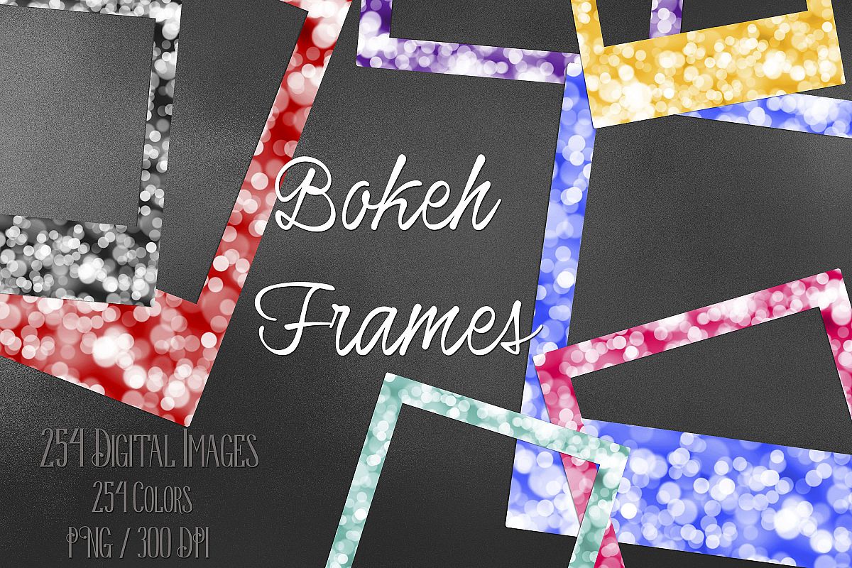 254 Bokeh Polaroid Bridal Shower Photo Booth Photo Frames example image 1