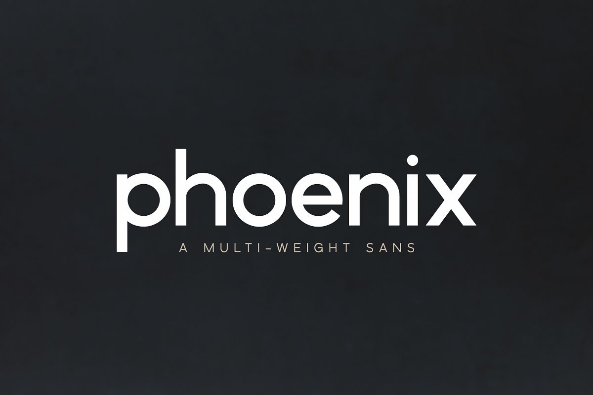 Phoenix | A Multi-Weight Sans example image 1
