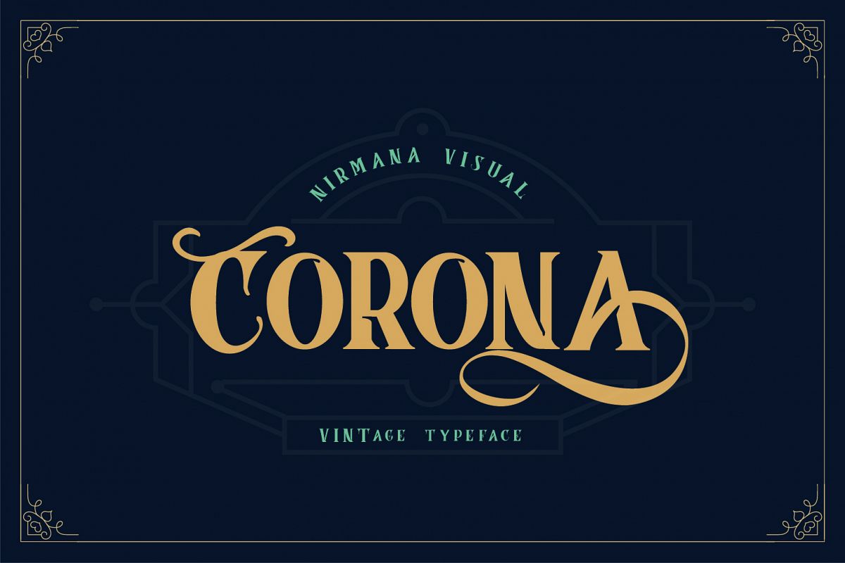 Corona Vintage Typeface example image 1
