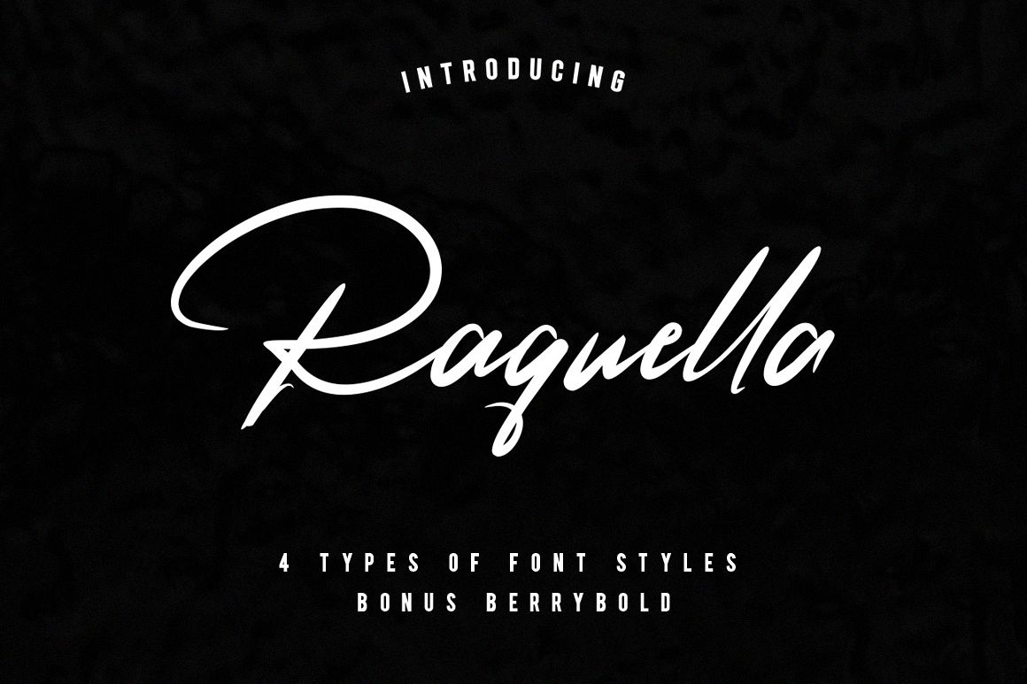 Raquella 4 Font example image 1