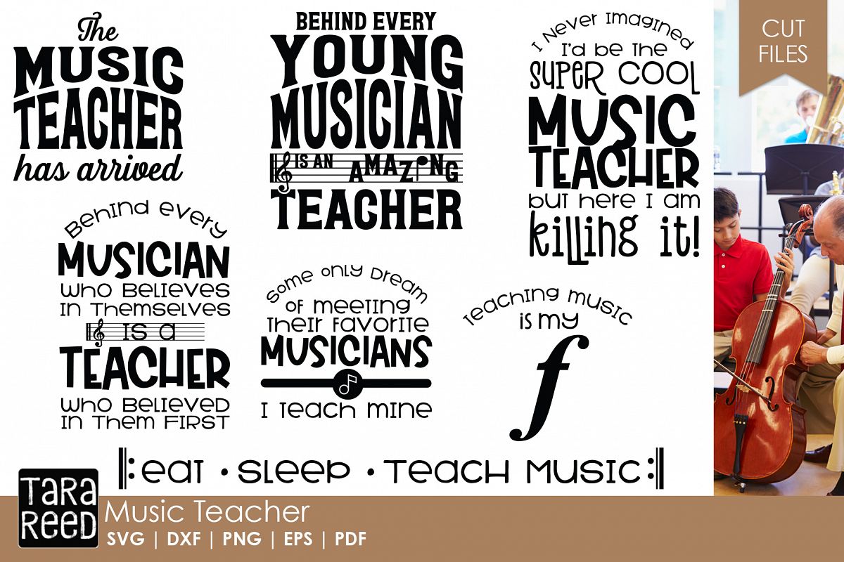 Download Music Teacher - Music SVG & Cut Files for Crafters (155553) | Cut Files | Design Bundles