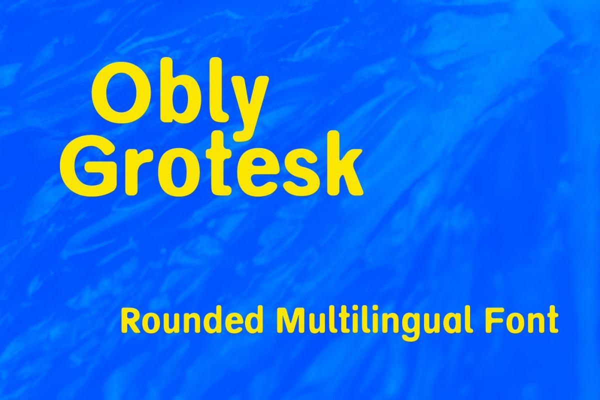 Obly Grotesk example image 1