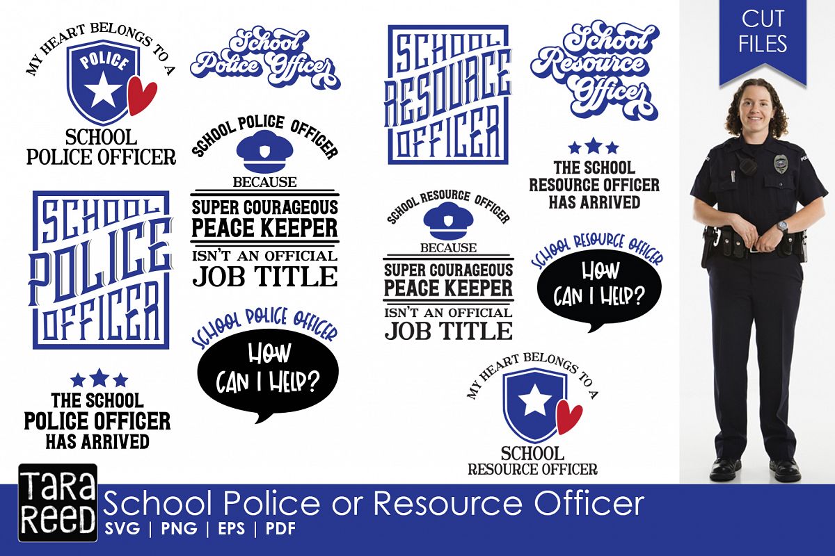 Download School Police or Resource Officer - School SVG and Cut ...