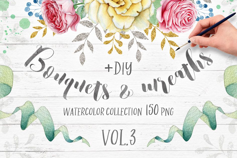 Wreaths and Bouquets collection V.3 example image 1