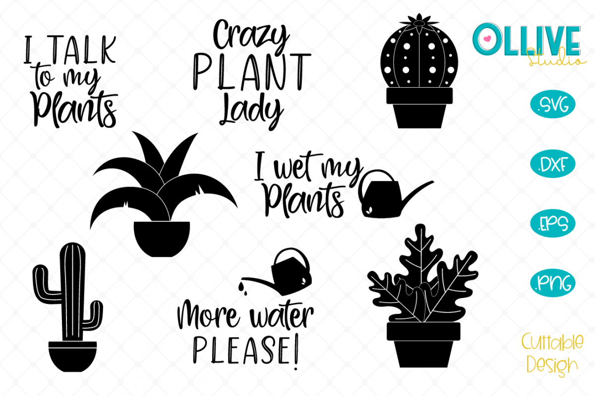 Download Plants SVG Bundle, Crazy Plant Lady Quotes