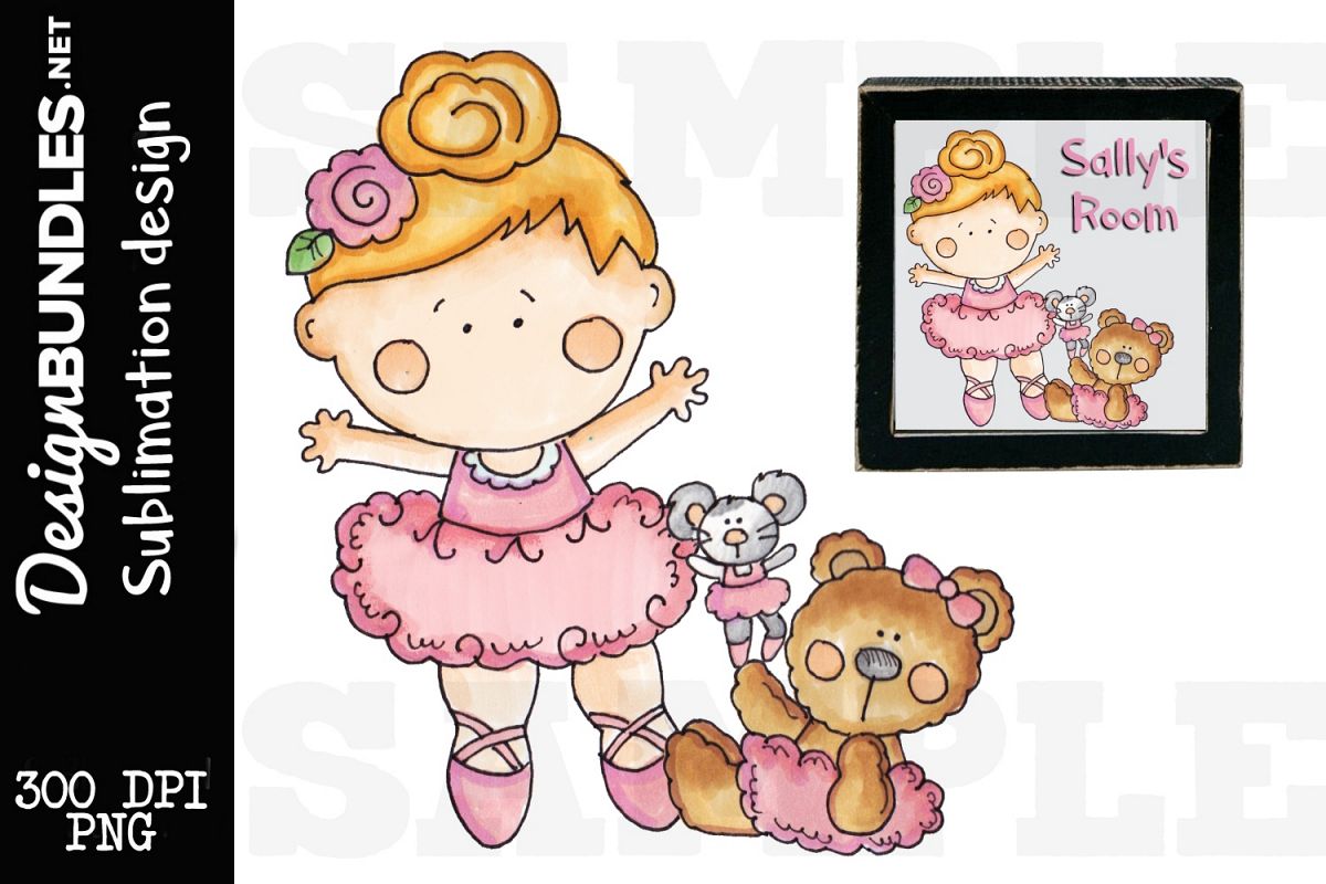 Dancing Pals Sublimation Design example image 1