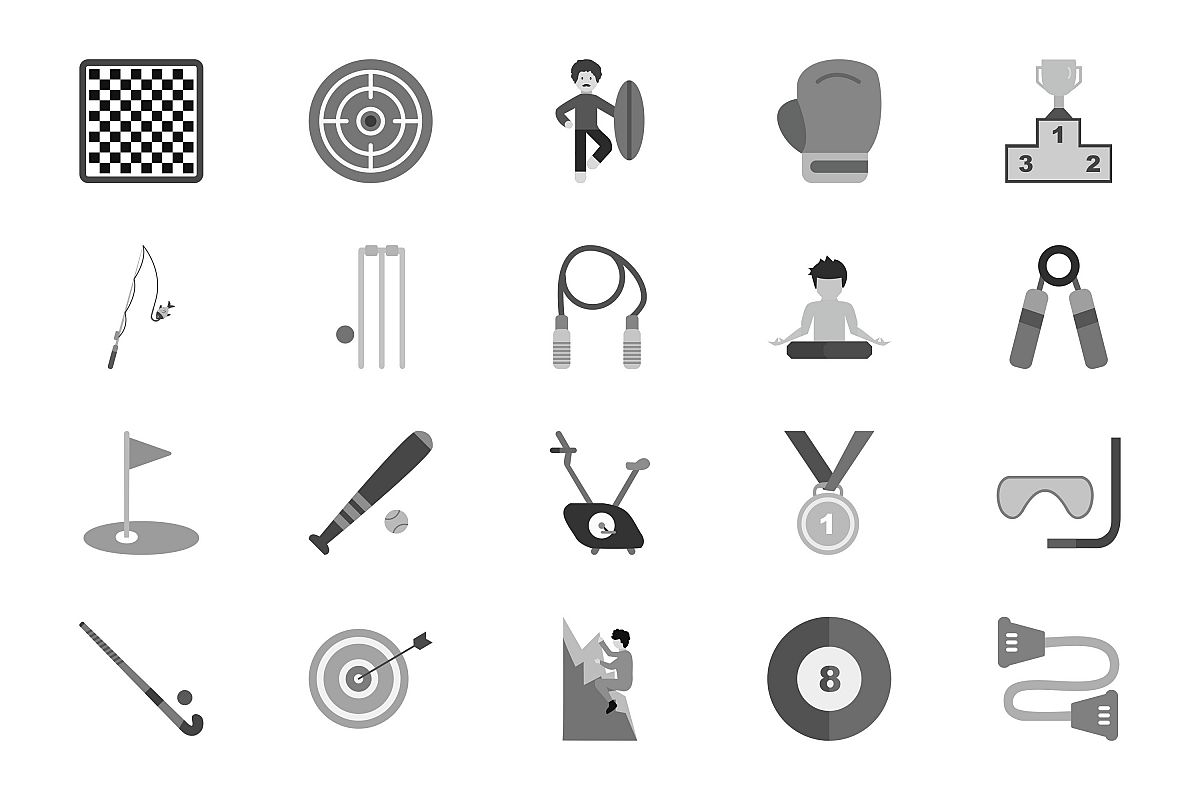Set Of Sports And Game Icons example image 1