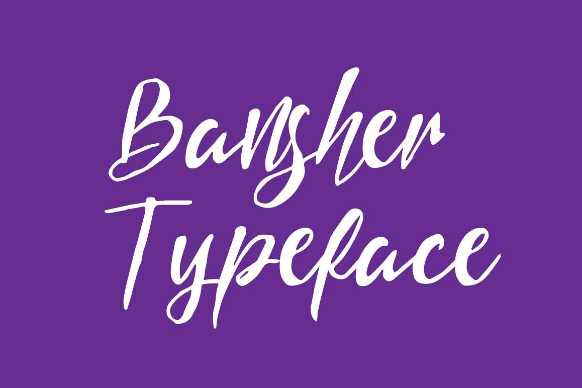 Bansher Typeface example image 1