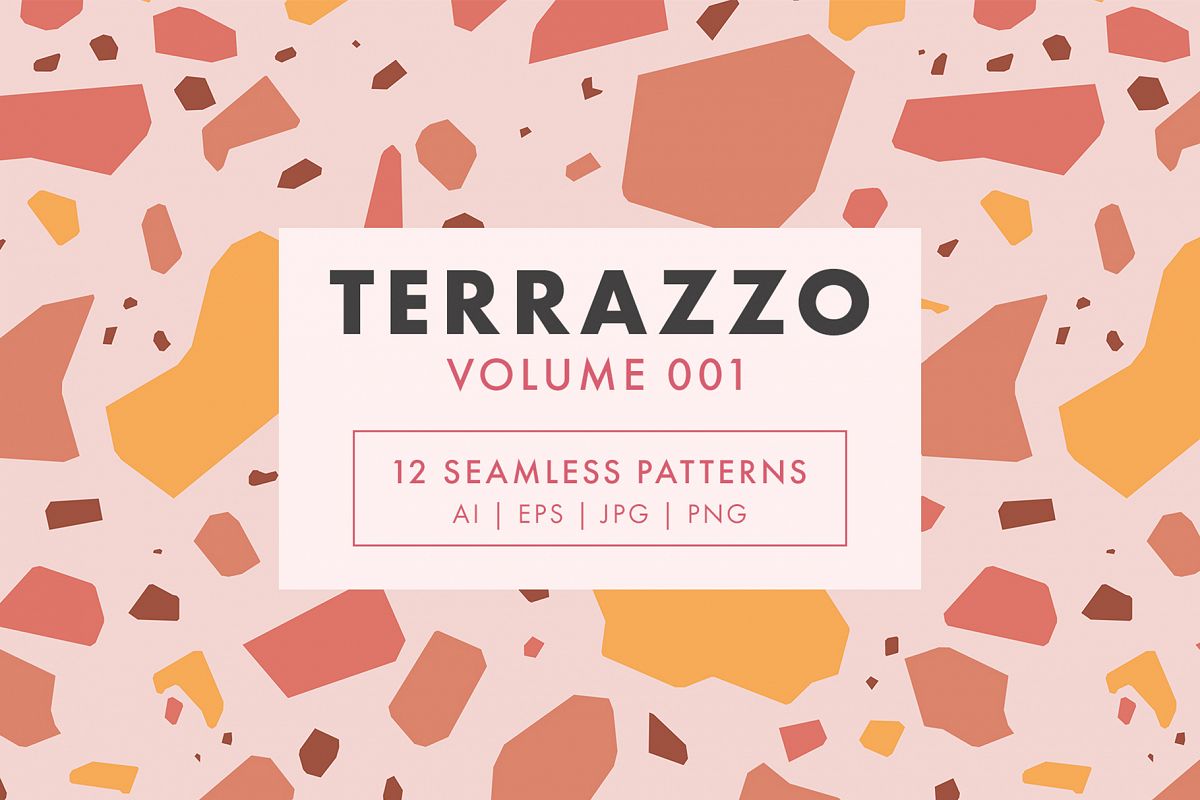 Terrazzo Seamless Patterns Vol. 001 example image 1