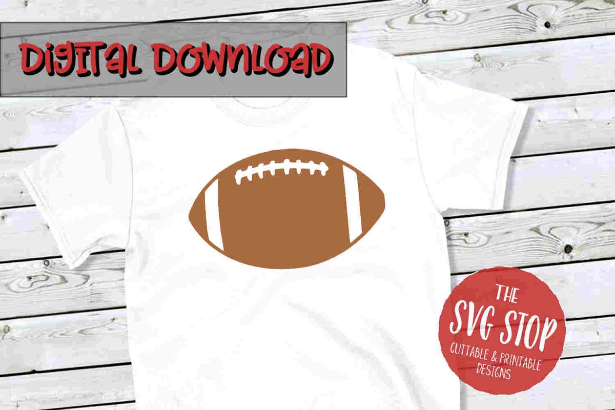 Football -SVG, PNG, DXF example image 1