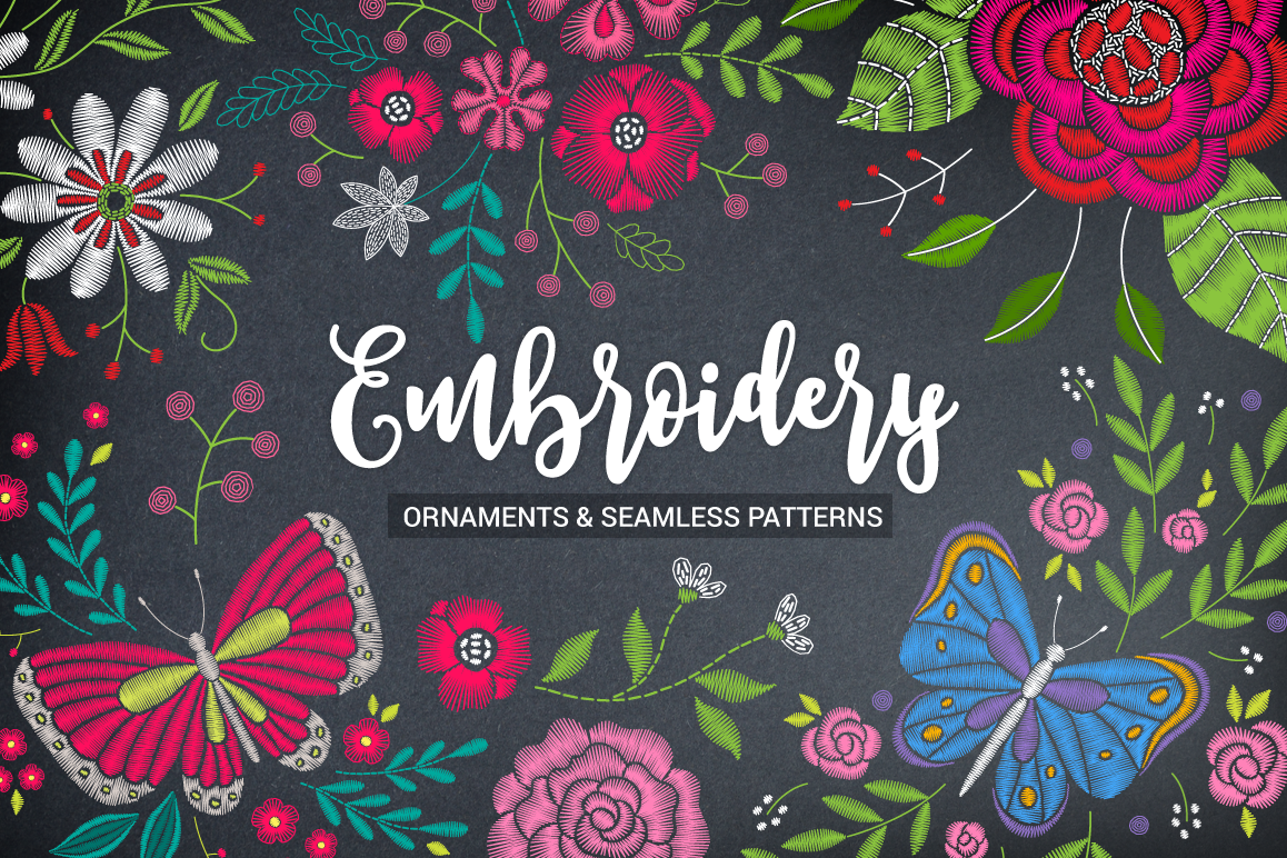 Huge Embroidery Bundle example image 1