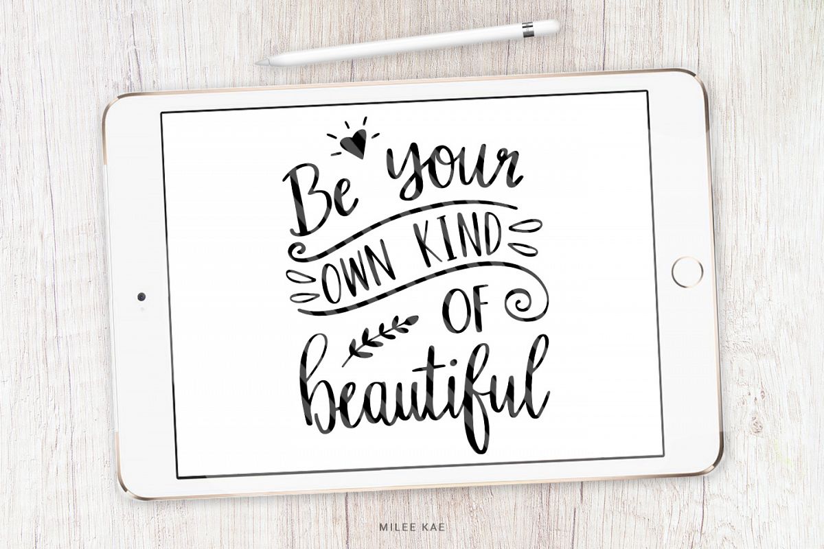 Inspirational Quote SVG, Cutting file, Decal example image 1