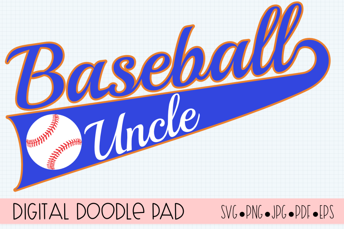 Download Baseball Uncle SVG | Silhouette and Cricut Cut Files