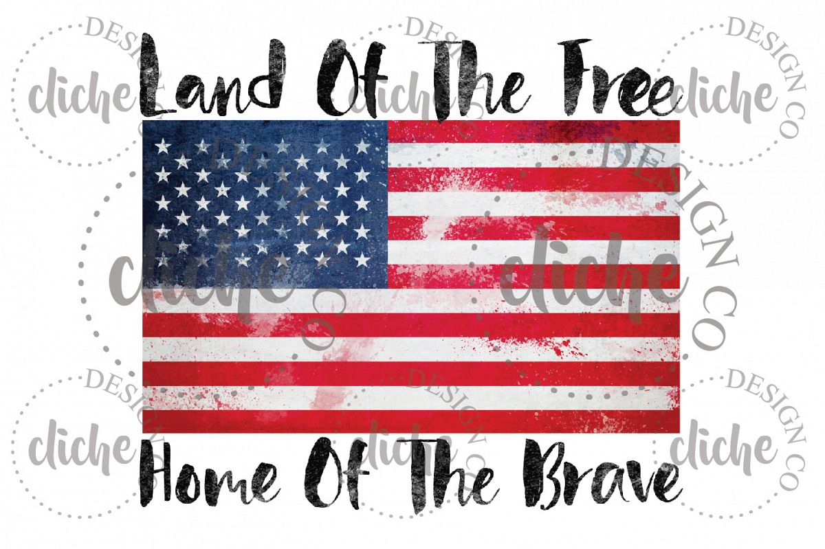 American Flag Sublimation Design example image 1