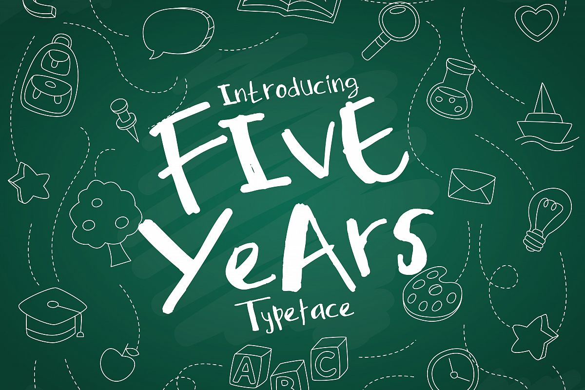 Five Years Typeface example image 1