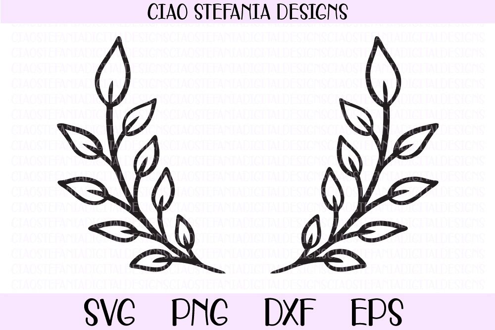 Download Laurel Wreath Wedding Frame SVG Cut File (307262) | SVGs | Design Bundles