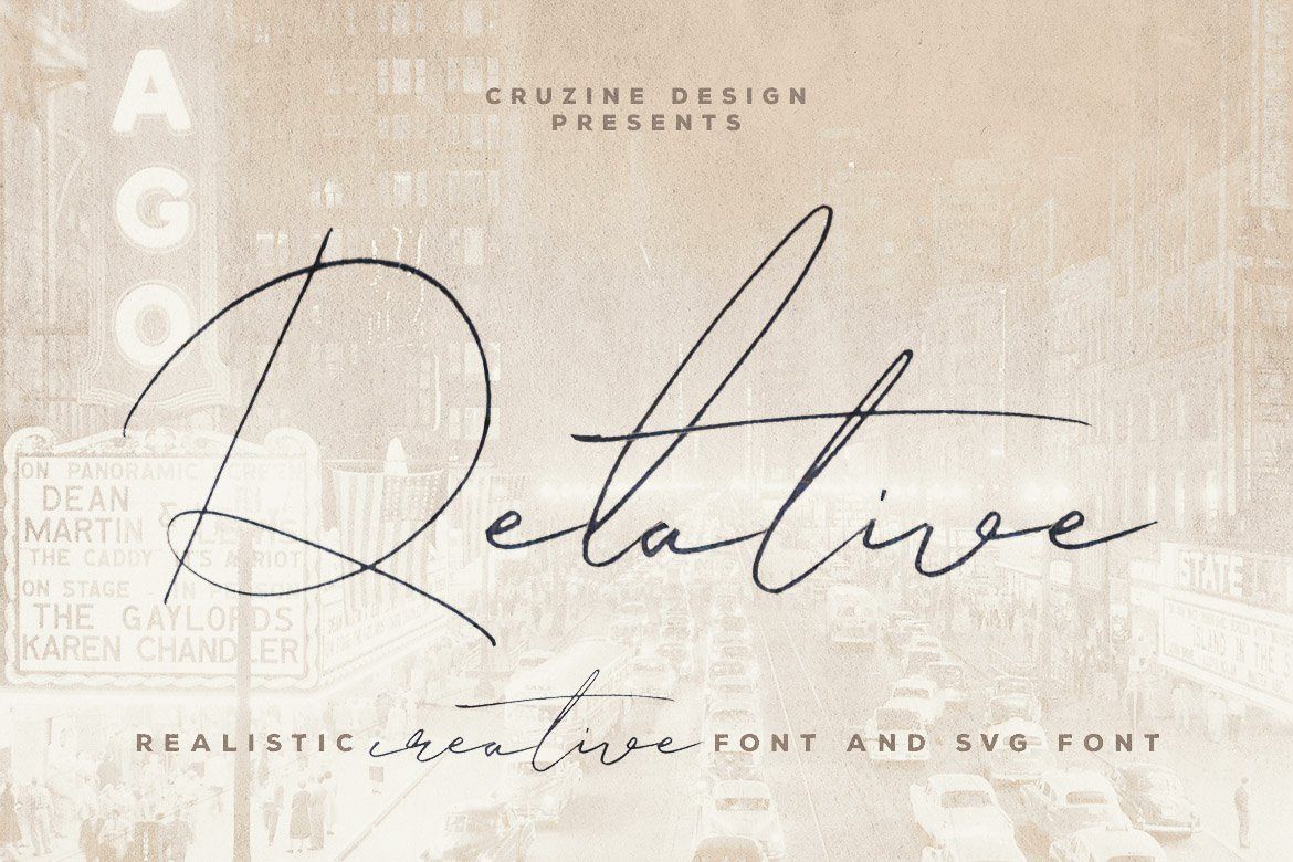 Relative Handwritten & SVG Font example image 1