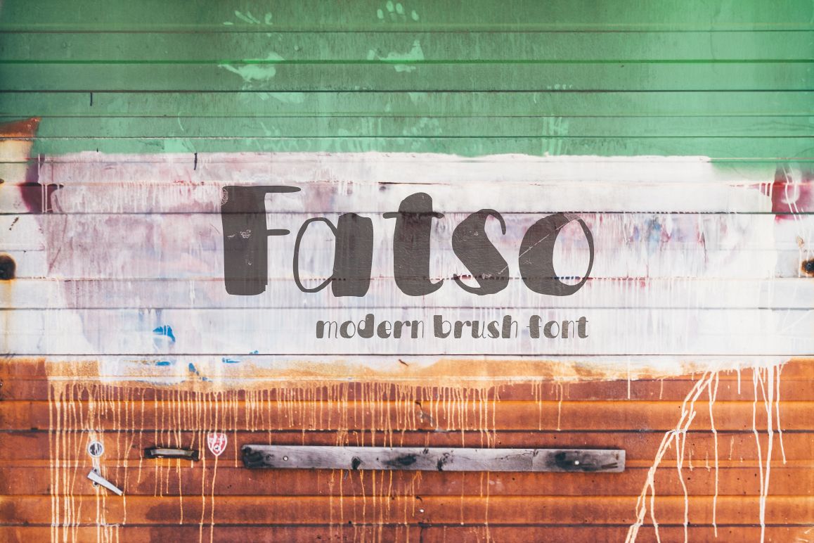 Fatso—handwritten font example image 1