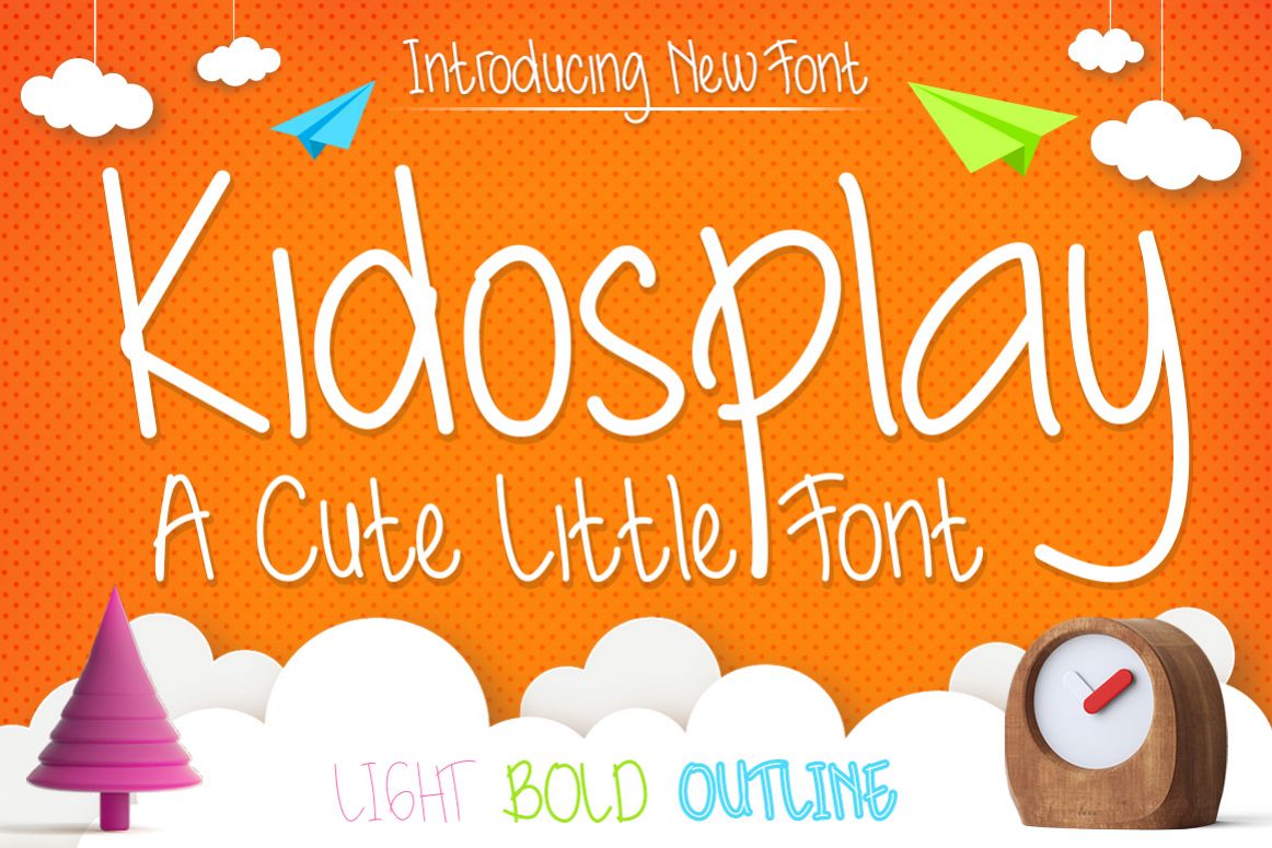 Kidosplay - Playful Font Family example image 1
