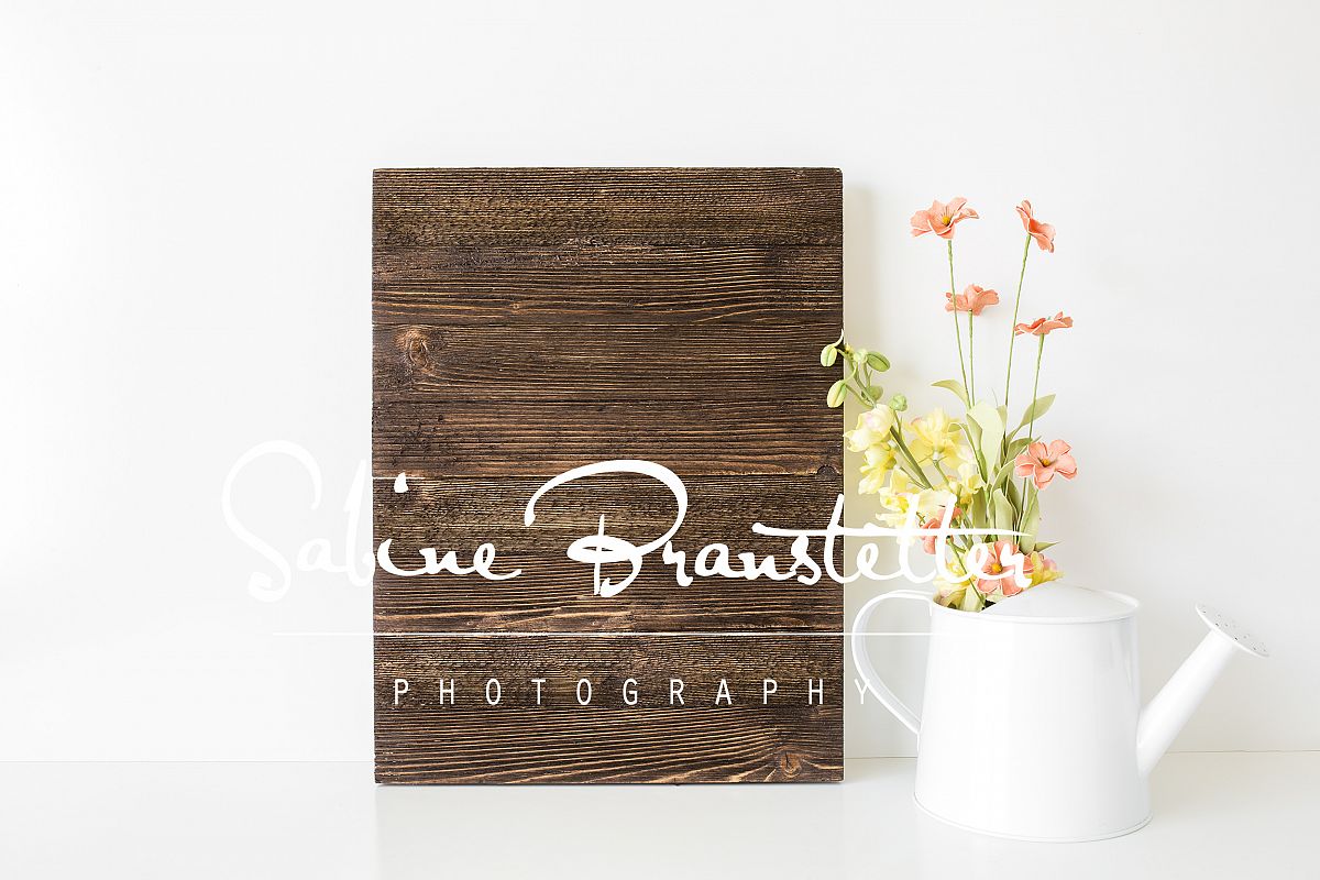 Styled Stock Photography Rustic Vertical Wood Sing Mockup example image 1