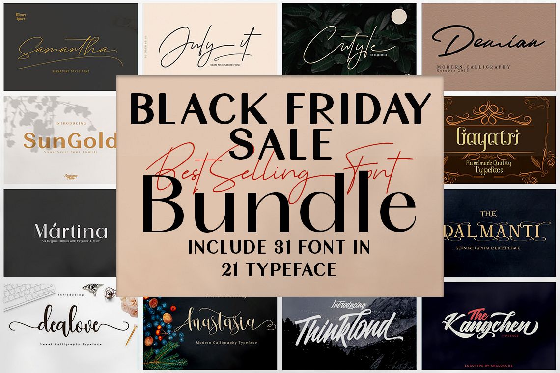 Black Friday - Font Bundle Collections example image 1