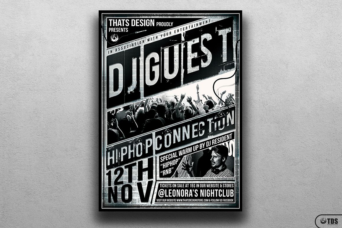DJ Guest Flyer Template V2 example image 1