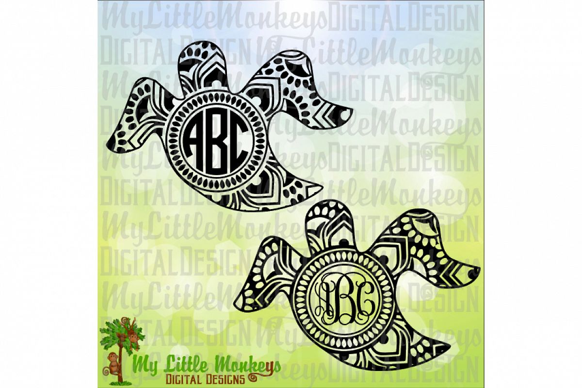 Ghost Mandala Monogram Base example image 1