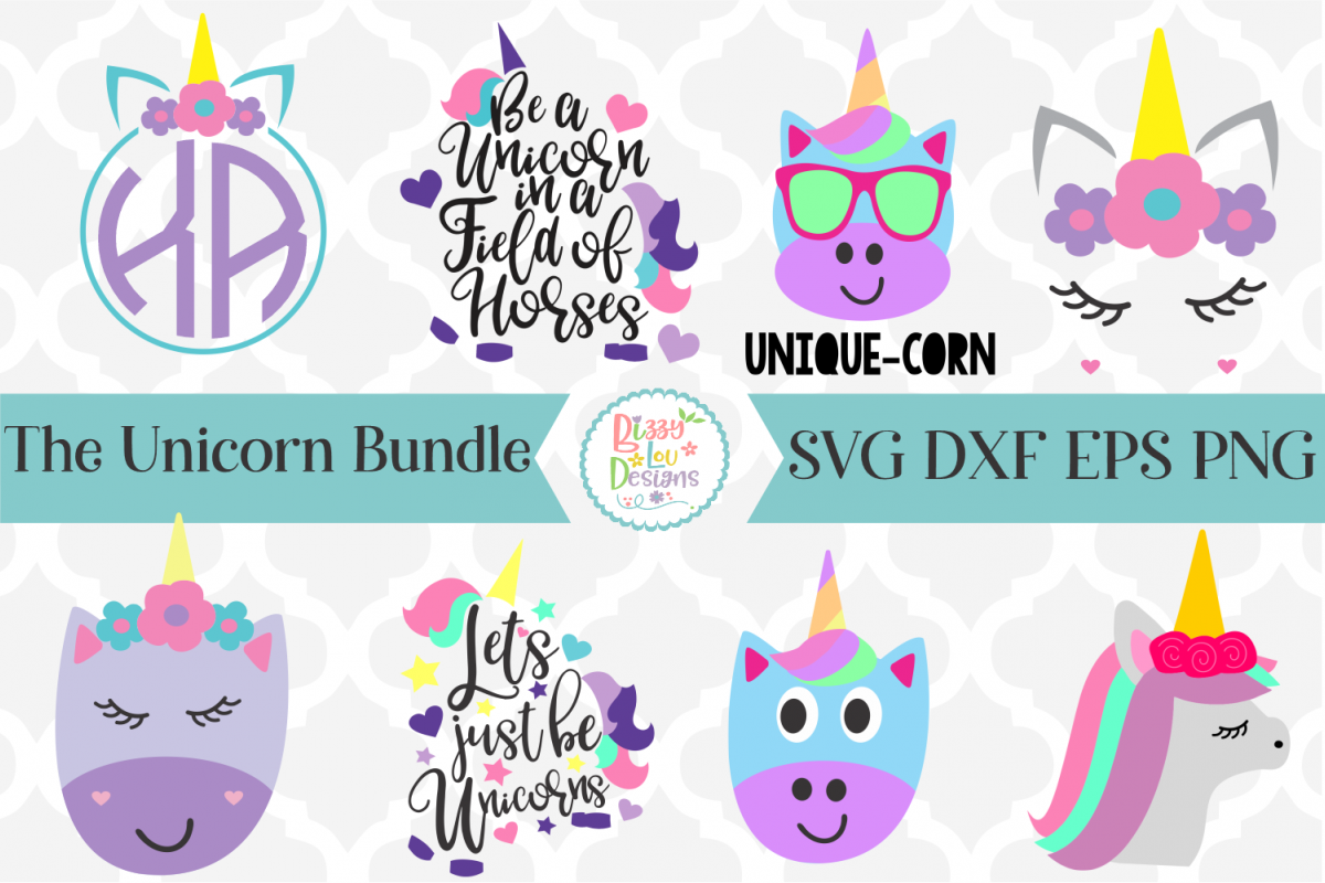 Unicorn SVG Bundle example image 1
