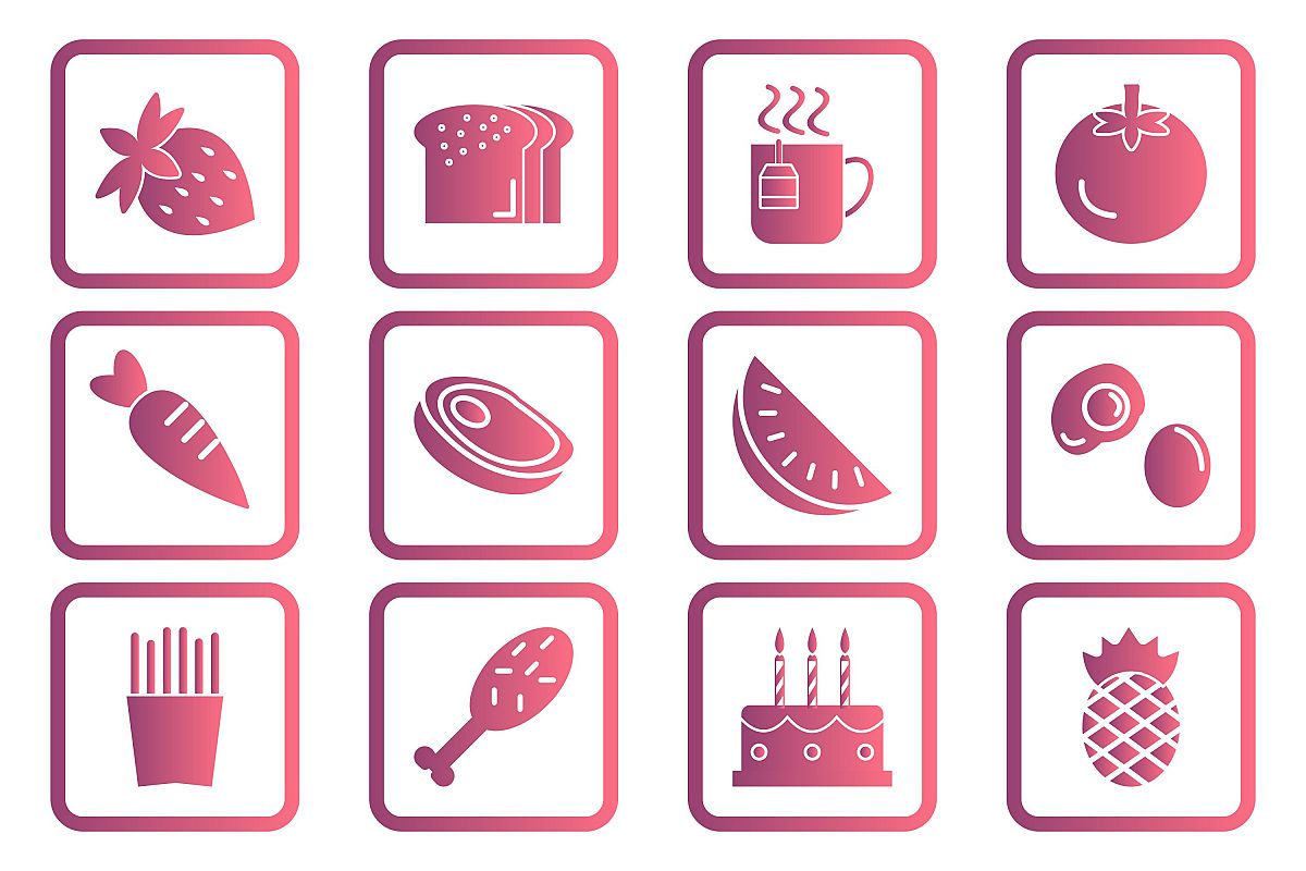 Set Of Food Icons example image 1