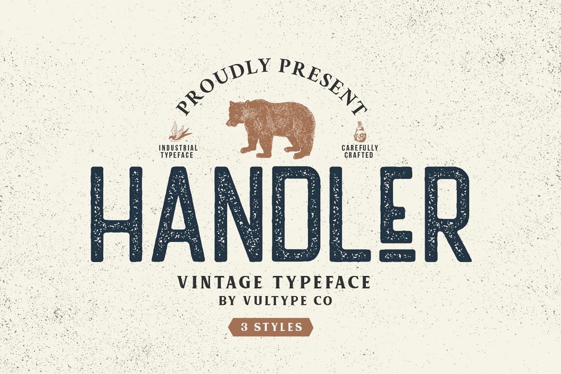 HANDLER - VINTAGE SANS SERIF example image 1