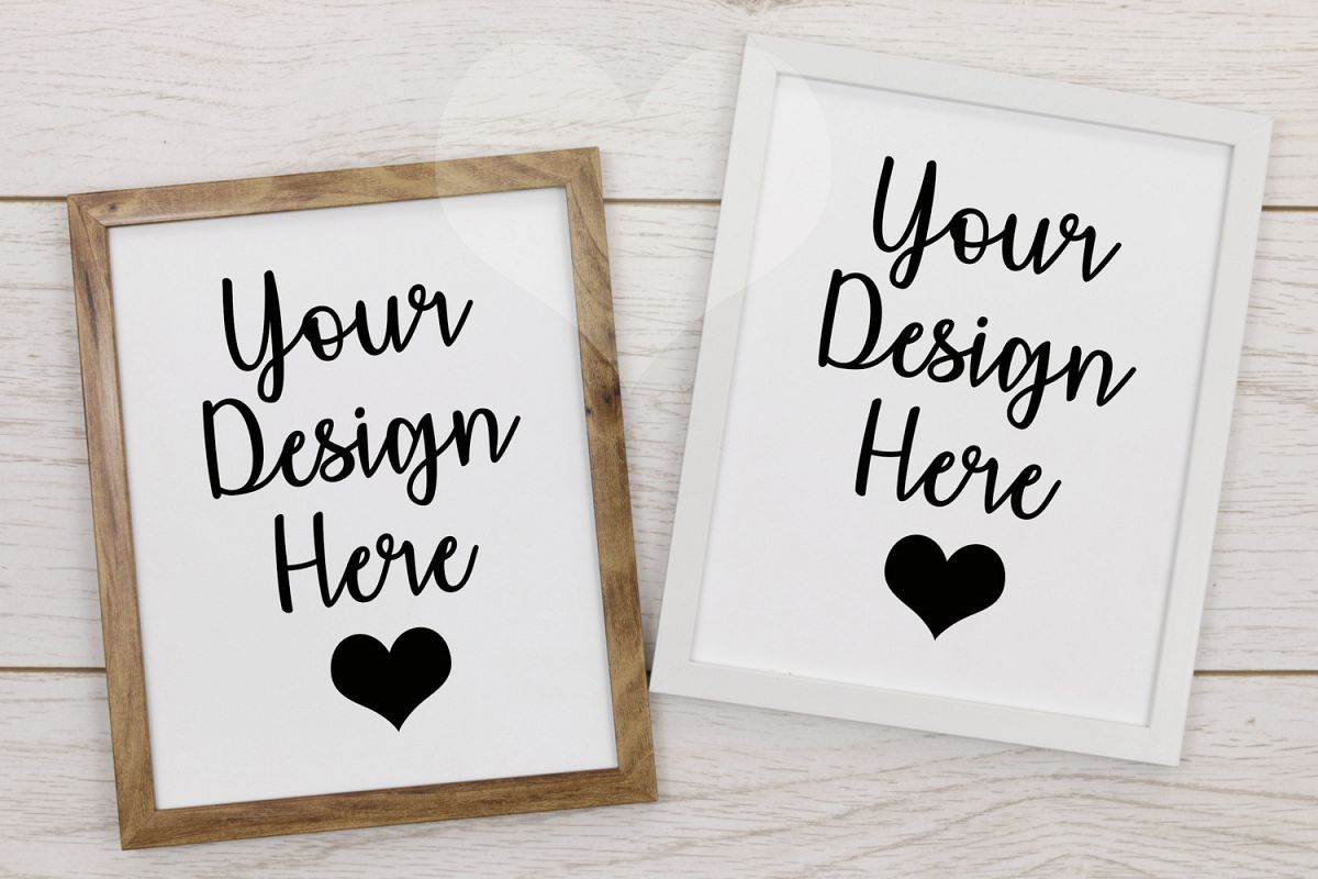Styled Frame Mockup, Double Frame Mockup, Styled Stock Photo example image 1