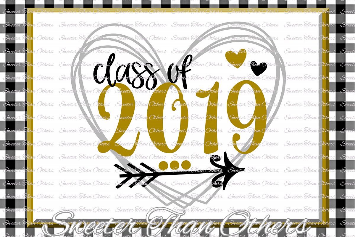Senior SVG ,Class of 2019 Cut file, Svg example image 1