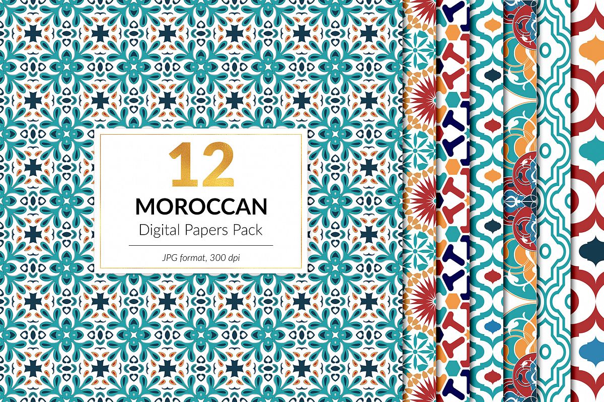 Moroccan Pattern Pack example image 1