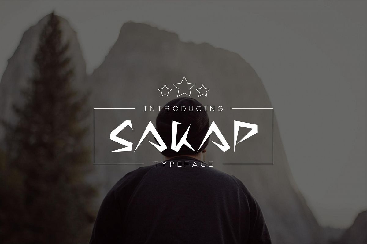 Sakap Typeface Font example image 1
