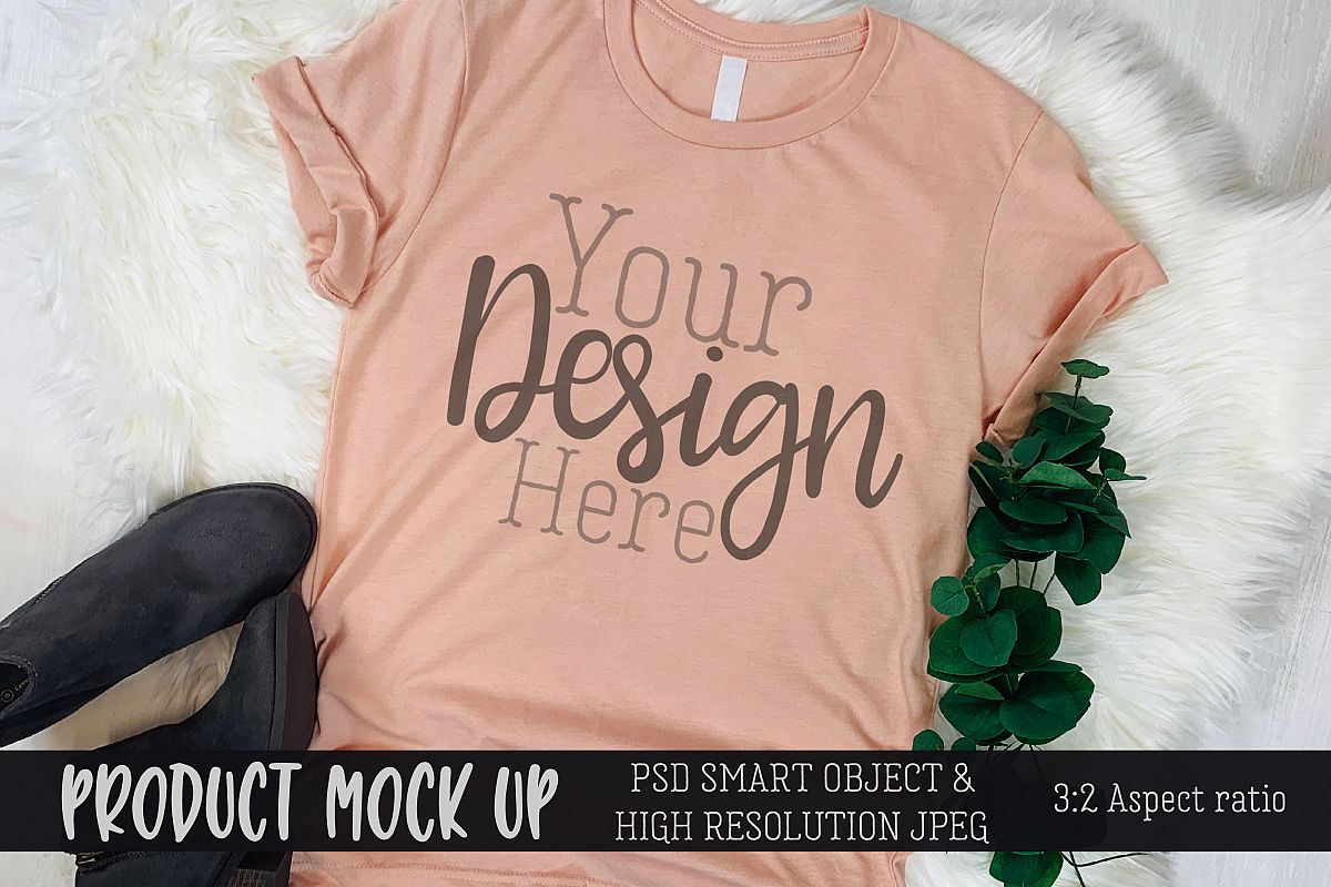 Download Pretty pink t-shirt Craft MOCKUP | PSD & JPEG
