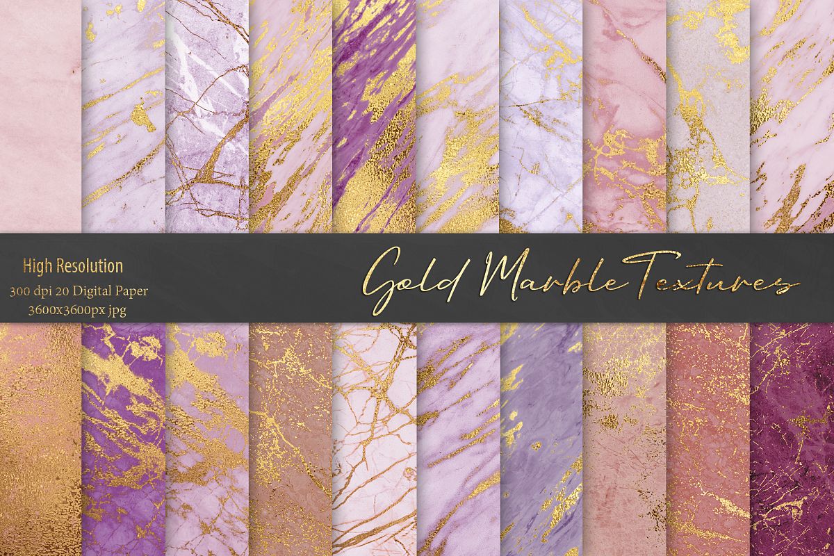 Rose Gold Marble Textures example image 1