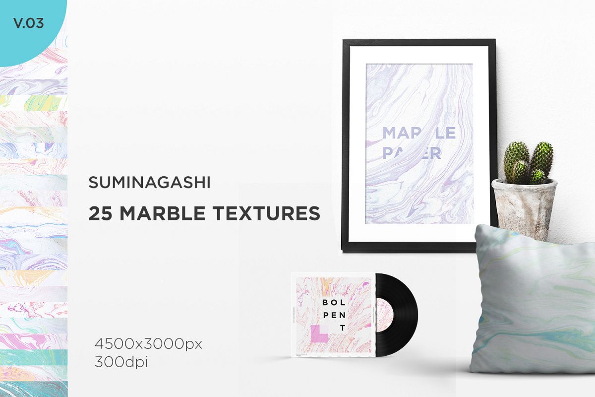 Marble Paper Textures Vol.3 example image 1