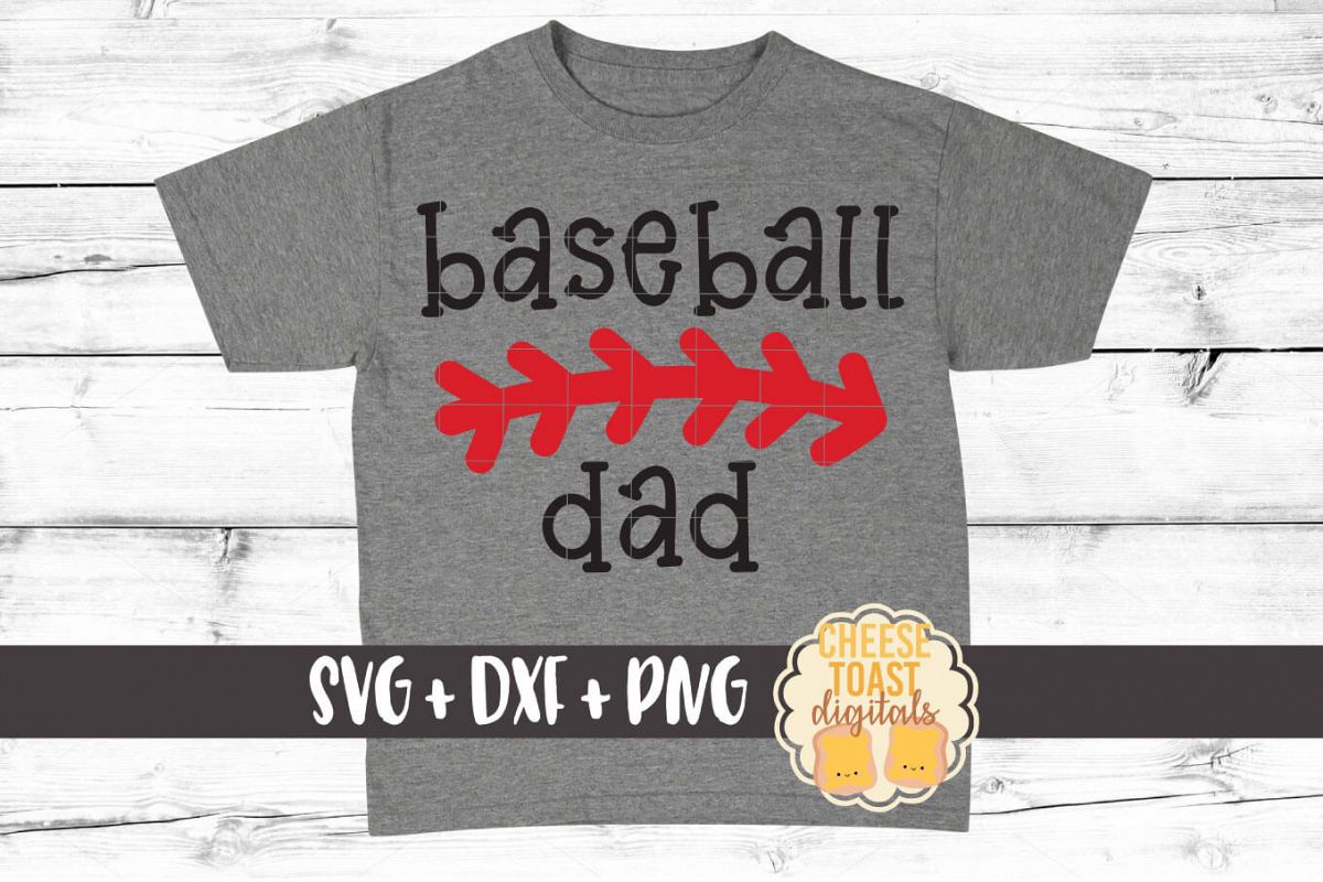 Baseball Dad - Baseball SVG PNG DXF Cut File example image 1