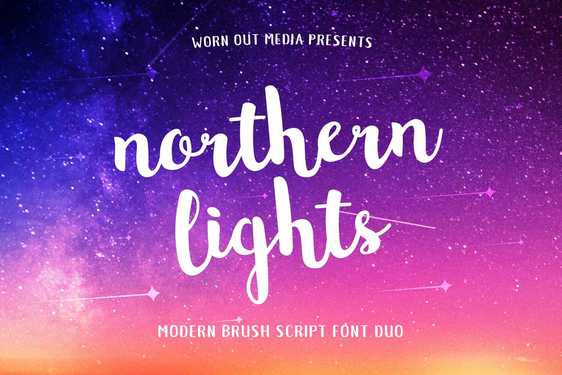 Northern Lights Script Font Duo example image 1