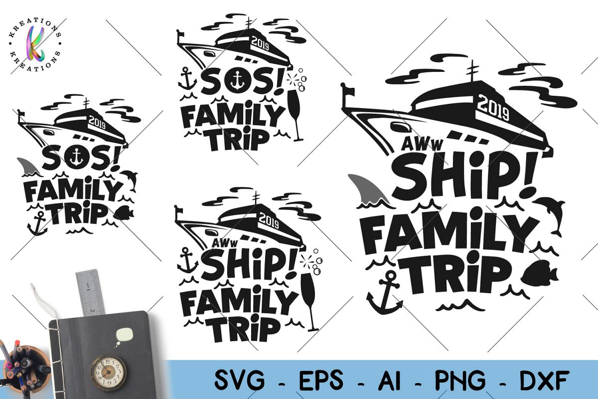 Family Cruise svg Oh Ship Family Trip svg Cruise Ship svg