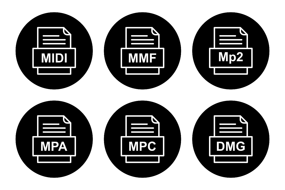 Set Of File Formats Icons example image 1