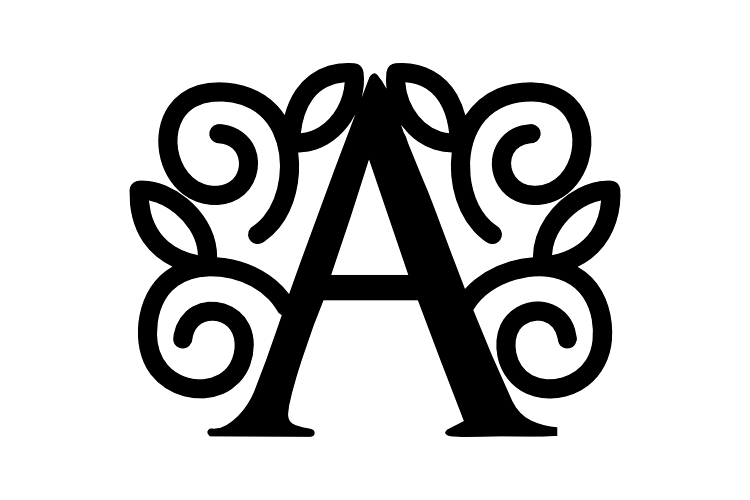 Split Letter A-Z SVG DXF EPS PNG File example image 1