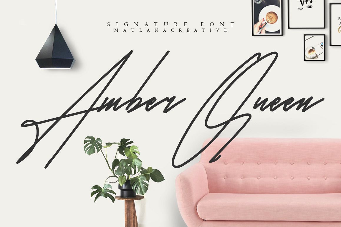 Amber Queen - Signature Font example image 1